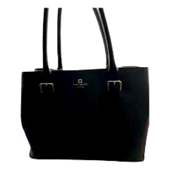 Kate Spade Saffiano Black Leather Tote Bag - Picture 1 of 7